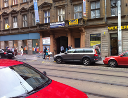 Odorik Callshop Jindřišská 7 - pohled z ulice