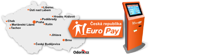 Ve kterých městech jsou EuroPAY Terminály?